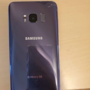 samsung galaxy s8, orchid little cracked